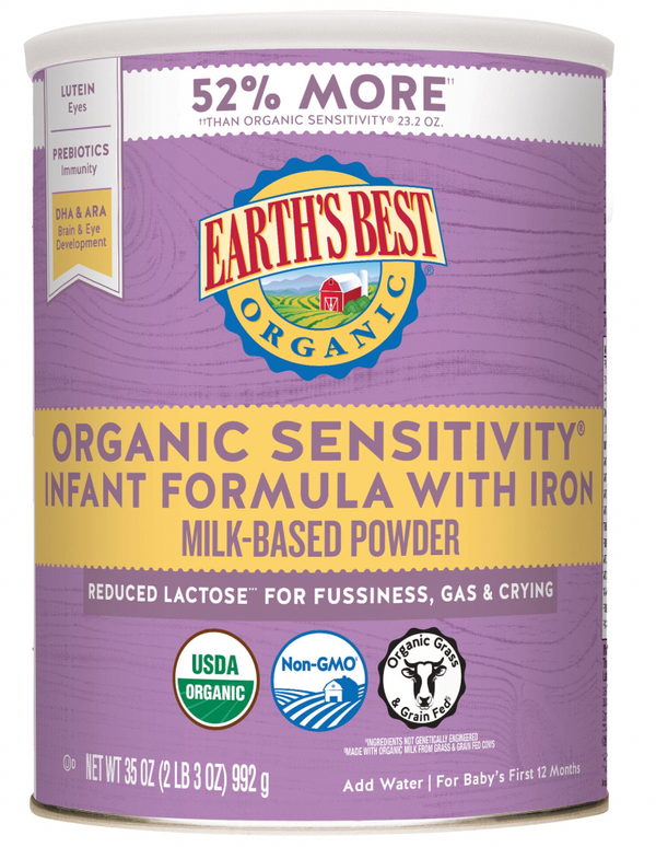 Earths Best Organic Sensitive Purple - 1 Can 32 oz