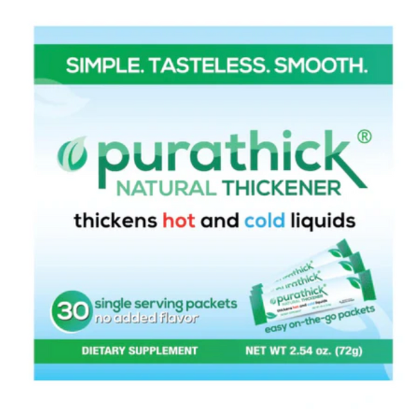 Purathick Food and Beverage Thickener, Unflavored, 2.4 Gram - Box of 30