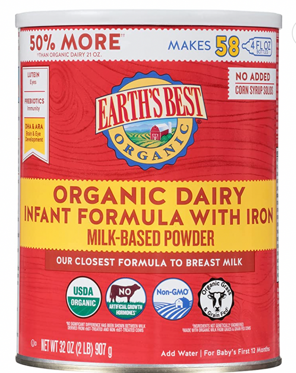 Earths Best Organic Infant - Red 50% - 32 oz