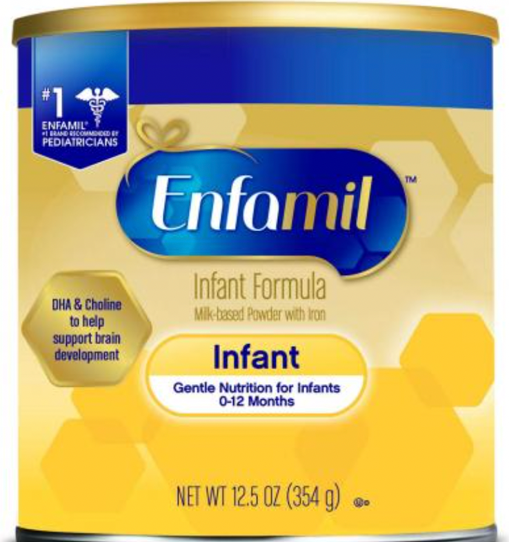 Yellow can of deals enfamil